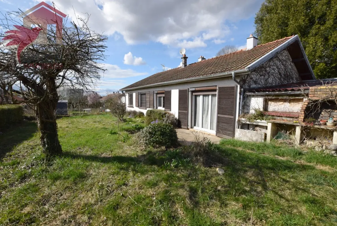 Maison de plain-pied à Audincourt avec potentiel de rénovation et jardin 
