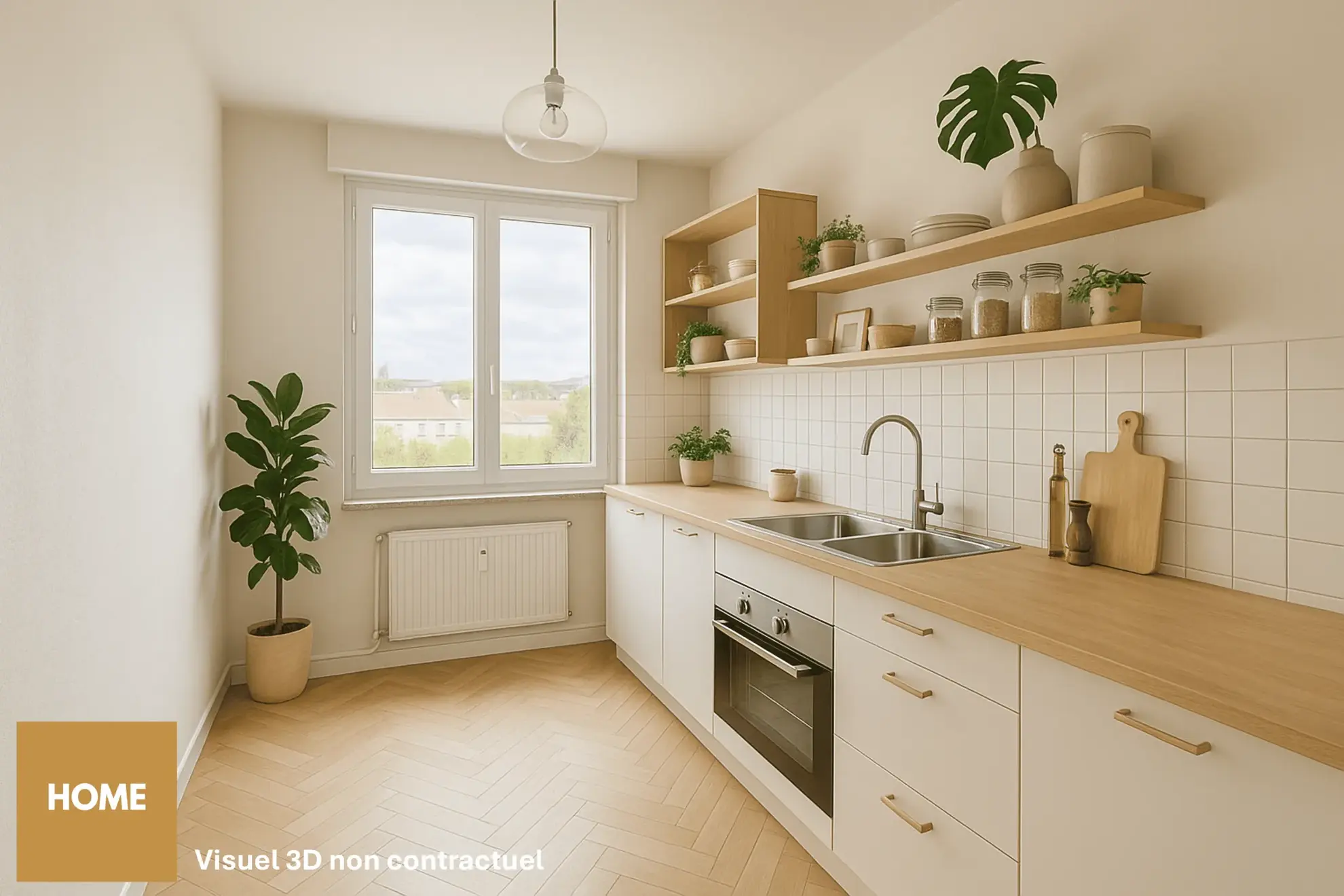 Appartement de 64m² à Nancy avec vue dégagée et potentiel locatif 