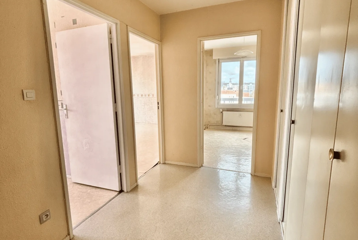 Appartement de 64m² à Nancy avec vue dégagée et potentiel locatif 