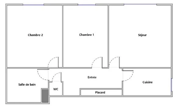 Appartement de 64m² à Nancy avec vue dégagée et potentiel locatif 