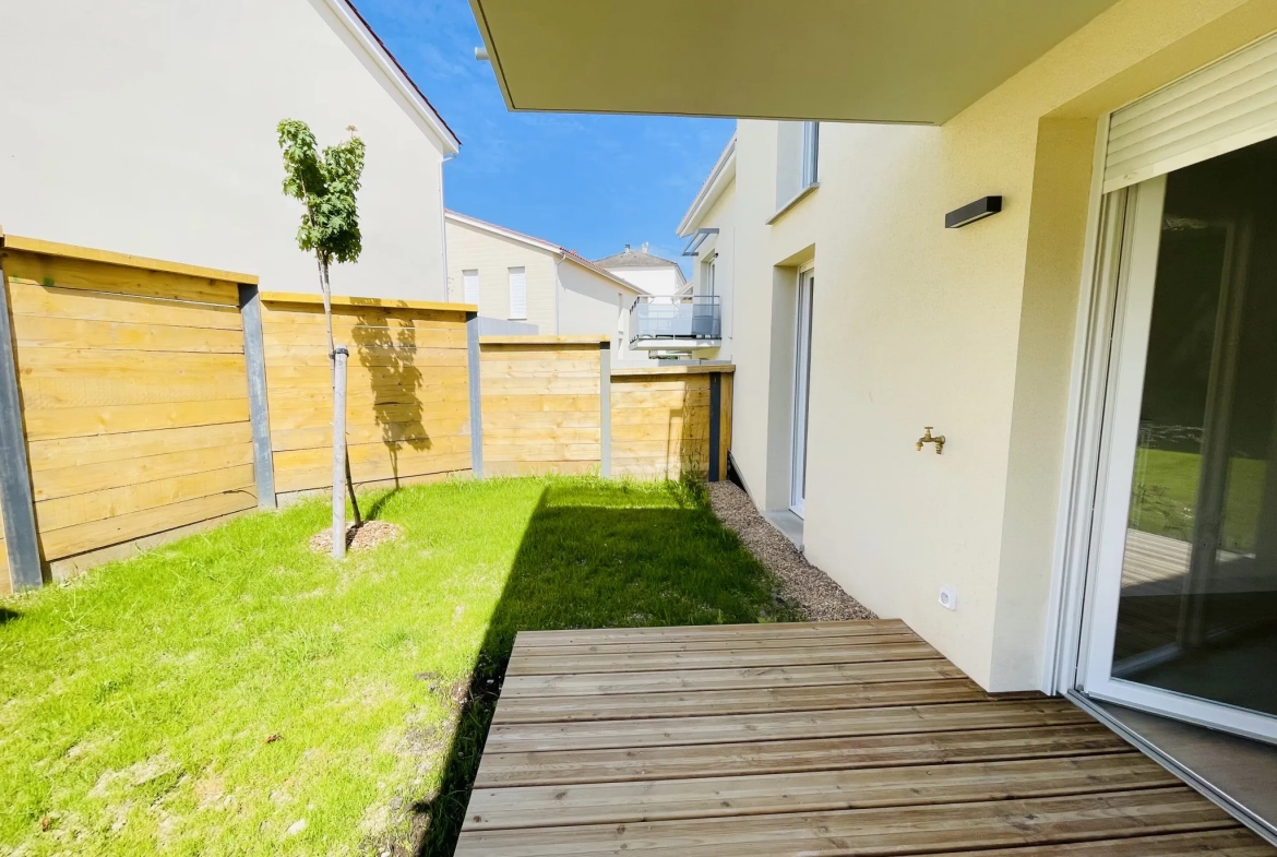 Appartement neuf avec jardin et terrasse à Limoges Ouest - 42 m² 