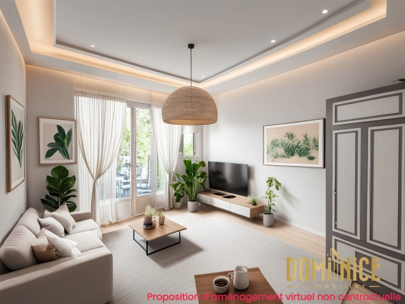 À vendre appartement 2 pièces de 46 m² à Nice Libération avec parfait état