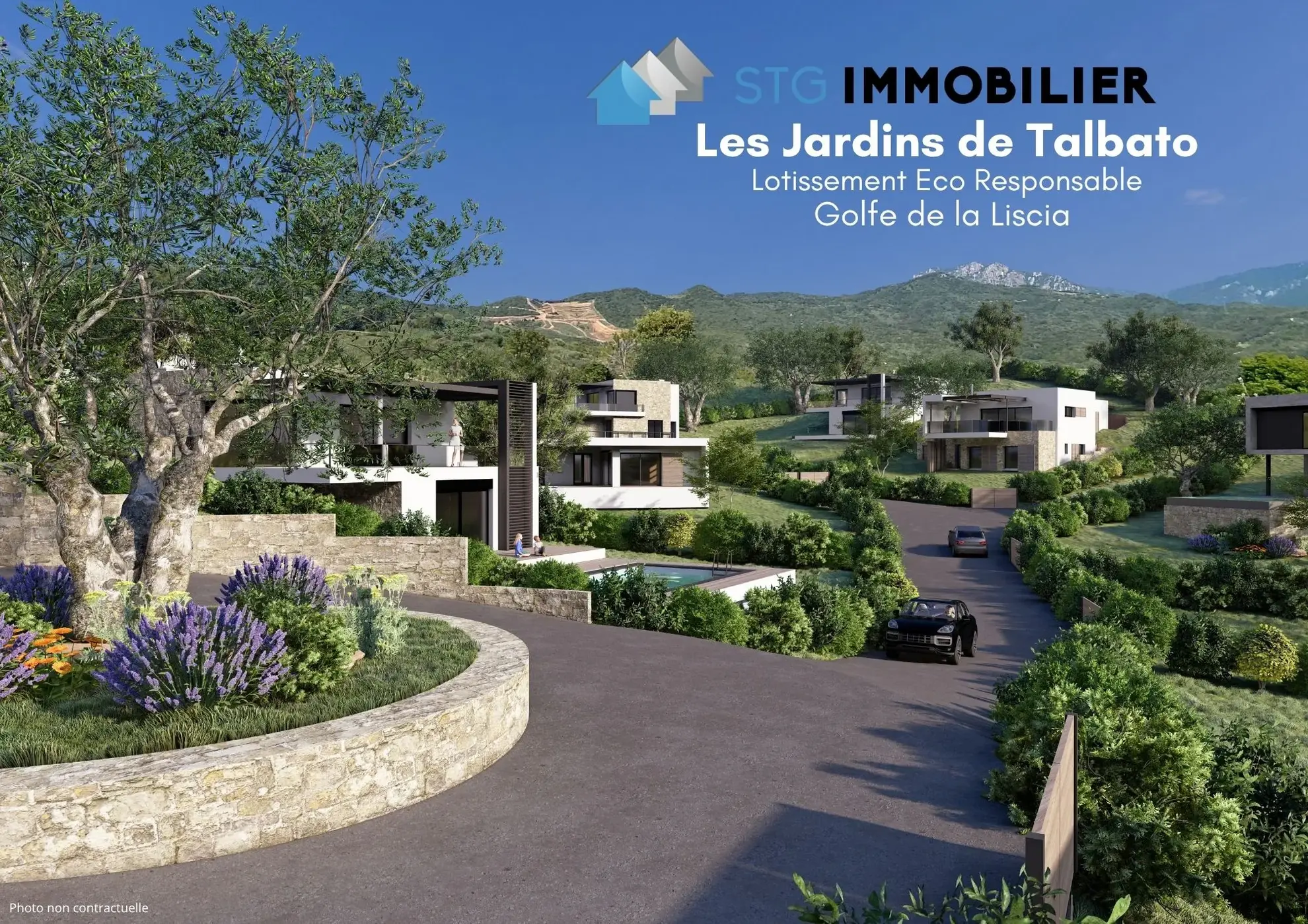 Terrain constructible de 981 m² à Casaglione, proche plage, viabilisé et avec vue dégagée 