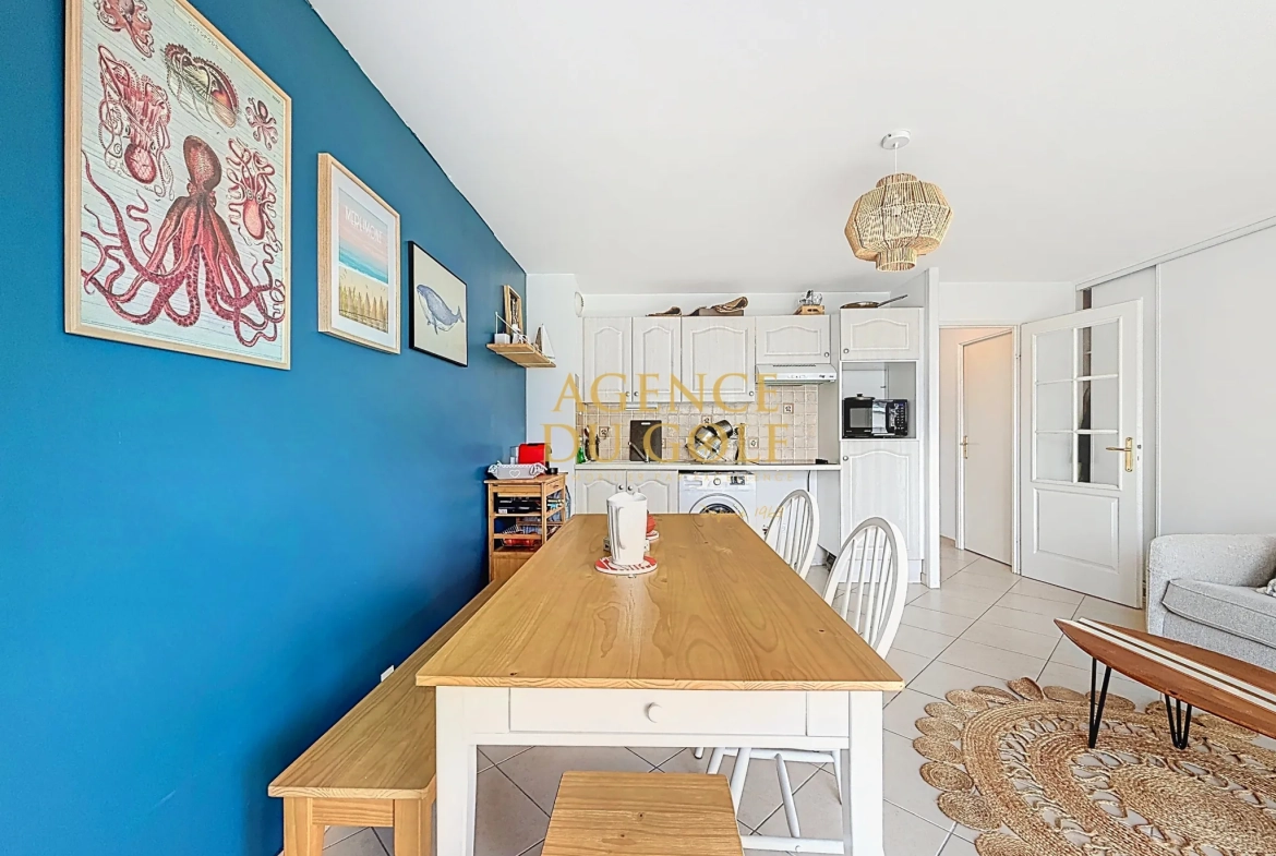 Appartement lumineux à 50 m de la plage à Merlimont avec balcon plein sud et parking privé 