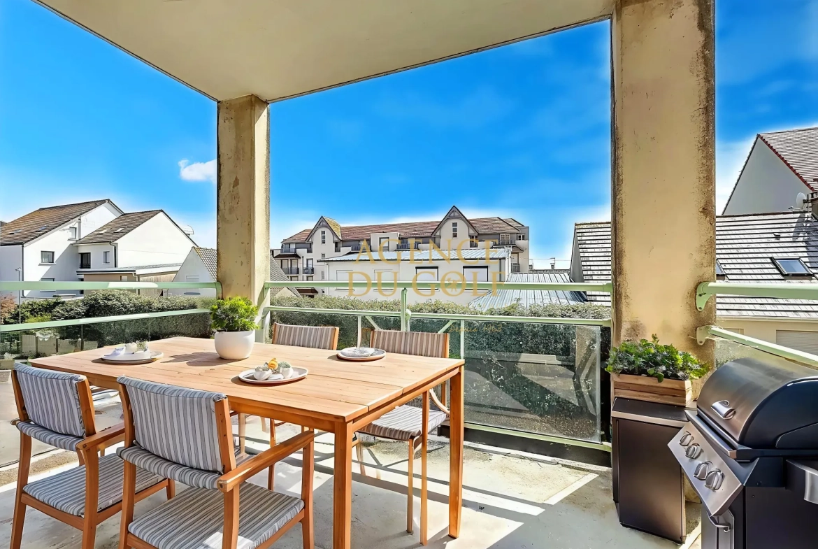 Appartement lumineux à 50 m de la plage à Merlimont avec balcon plein sud et parking privé 
