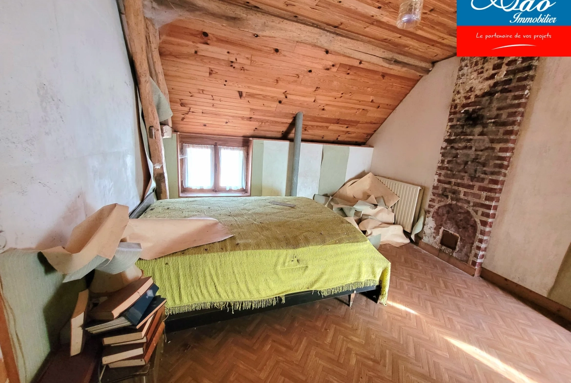 Maison à rénover de 92 m² avec terrain, située dans le Pays d'Othe à Flacy 