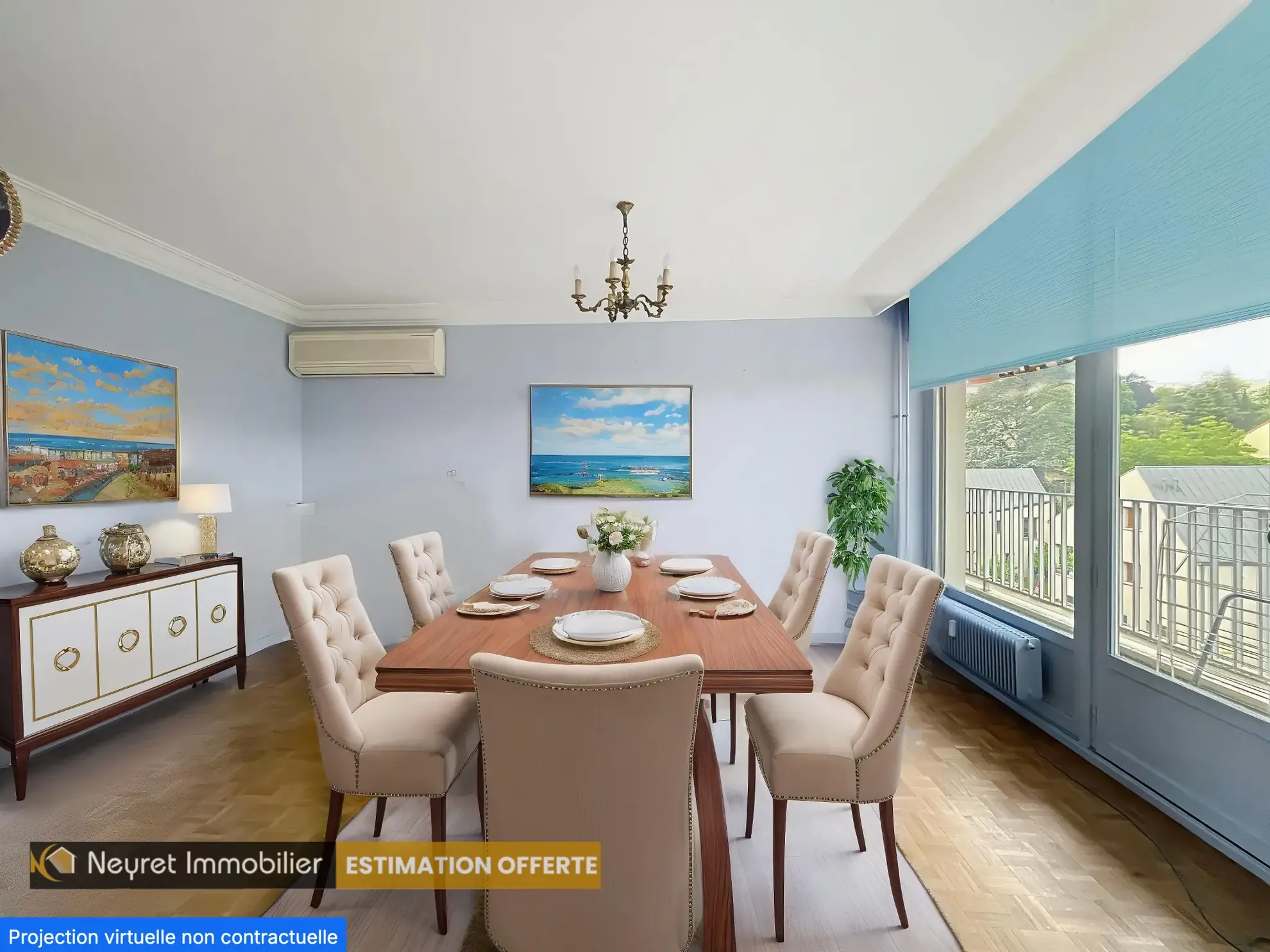 Appartement T4 de 90m² à Oullins avec balcon et parking, secteur calme 