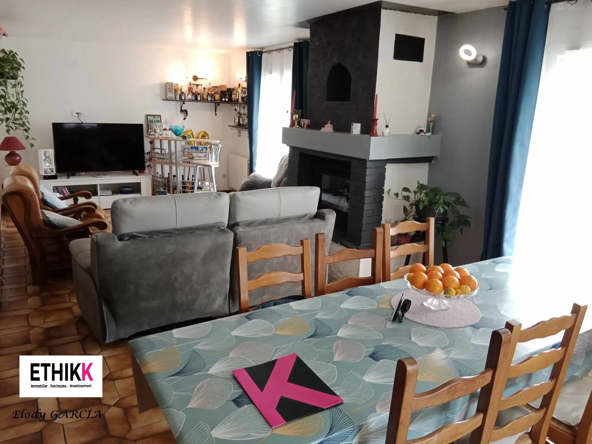 Maison familiale à vendre à Artix avec vue Pyrénées, 4 chambres, grand terrain, garage 