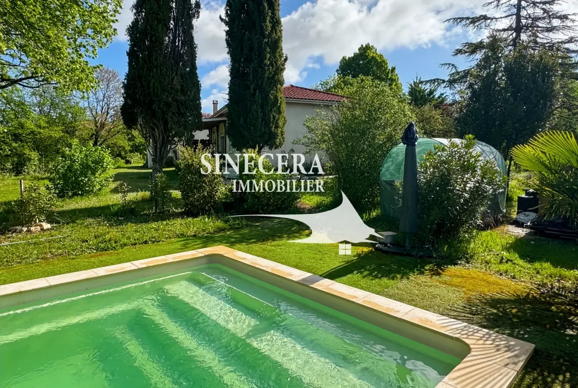 Maison 3 chambres avec piscine à Ribérac près du centre-ville 