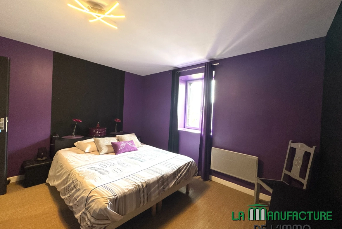 Maison de ville F5 avec terrasse et garage à Valfleury, proche Saint-Étienne 