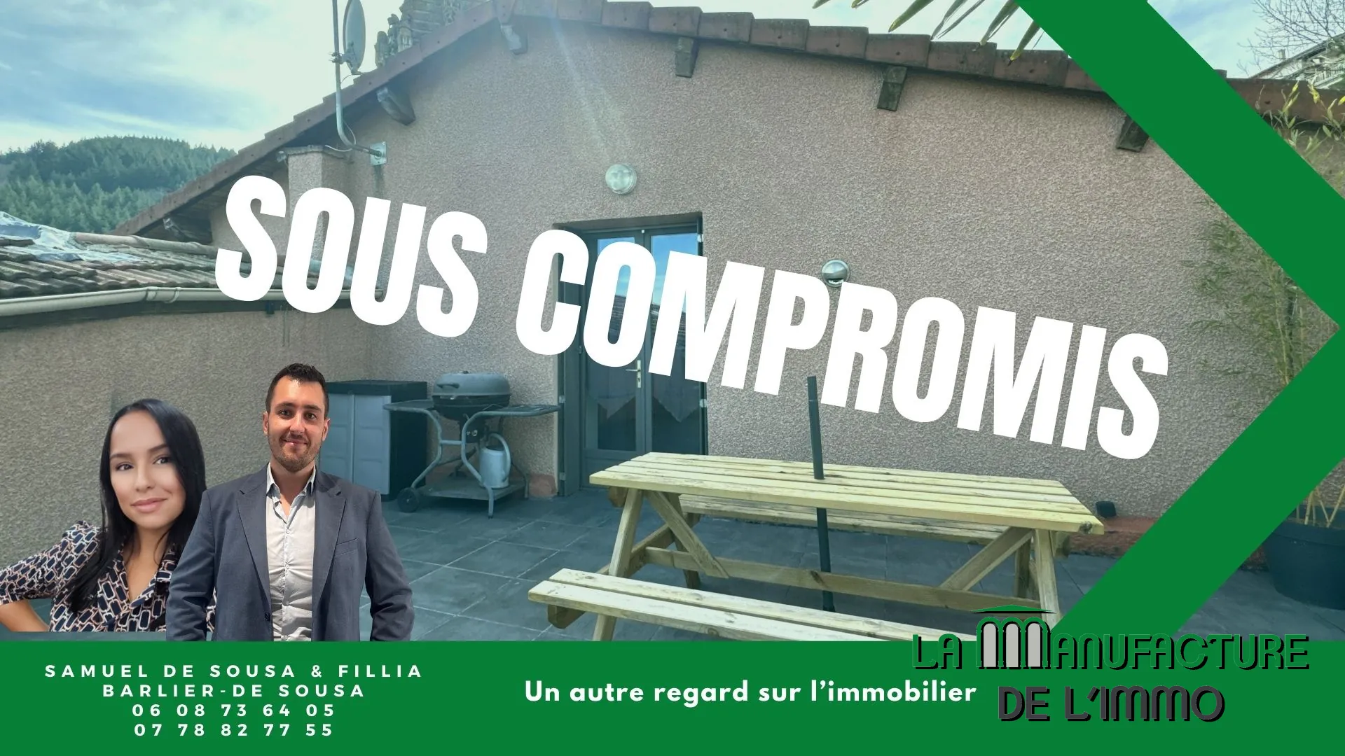Maison de ville F5 avec terrasse et garage à Valfleury, proche Saint-Étienne 