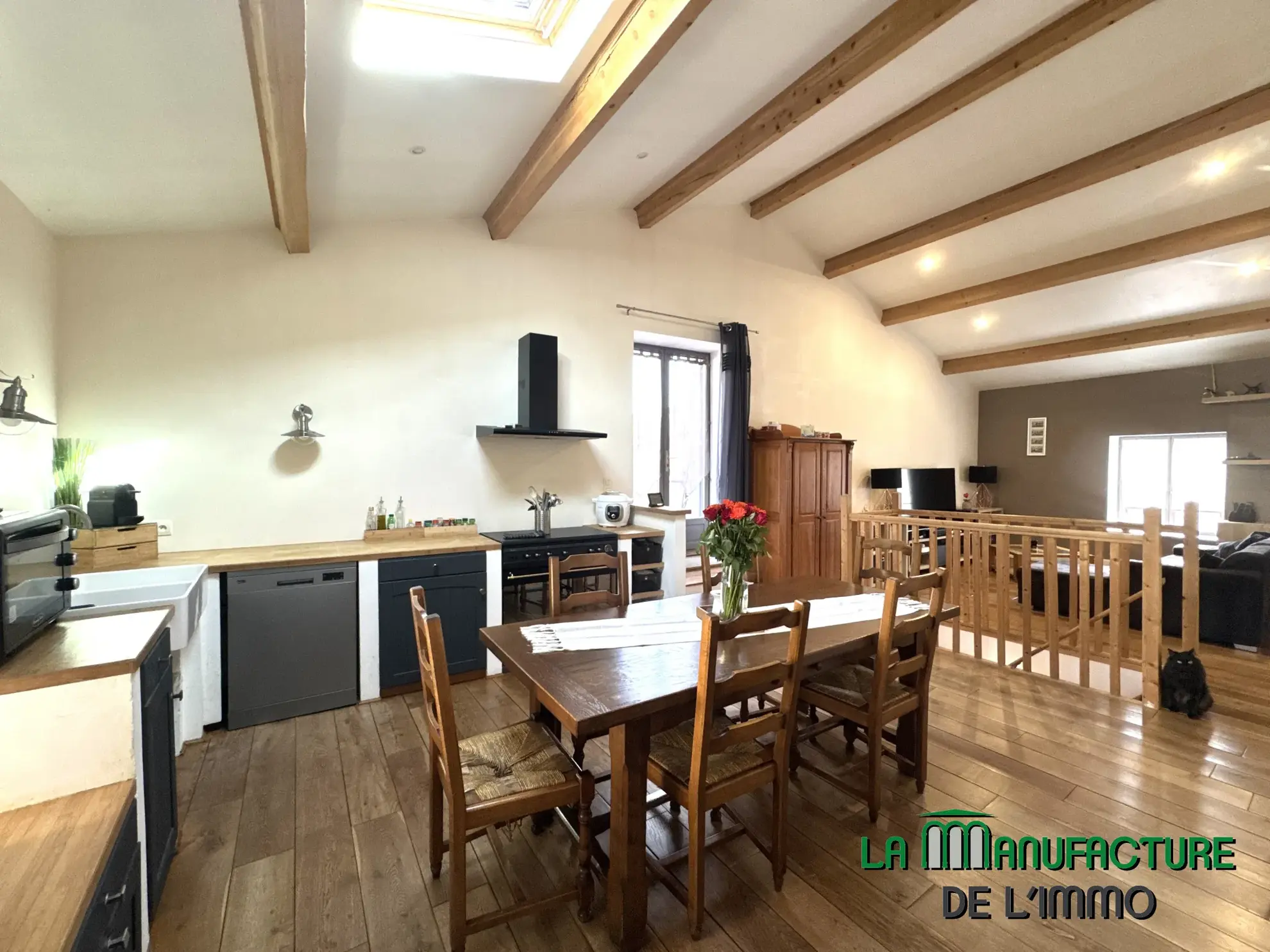 Maison de ville F5 avec terrasse et garage à Valfleury, proche Saint-Étienne 