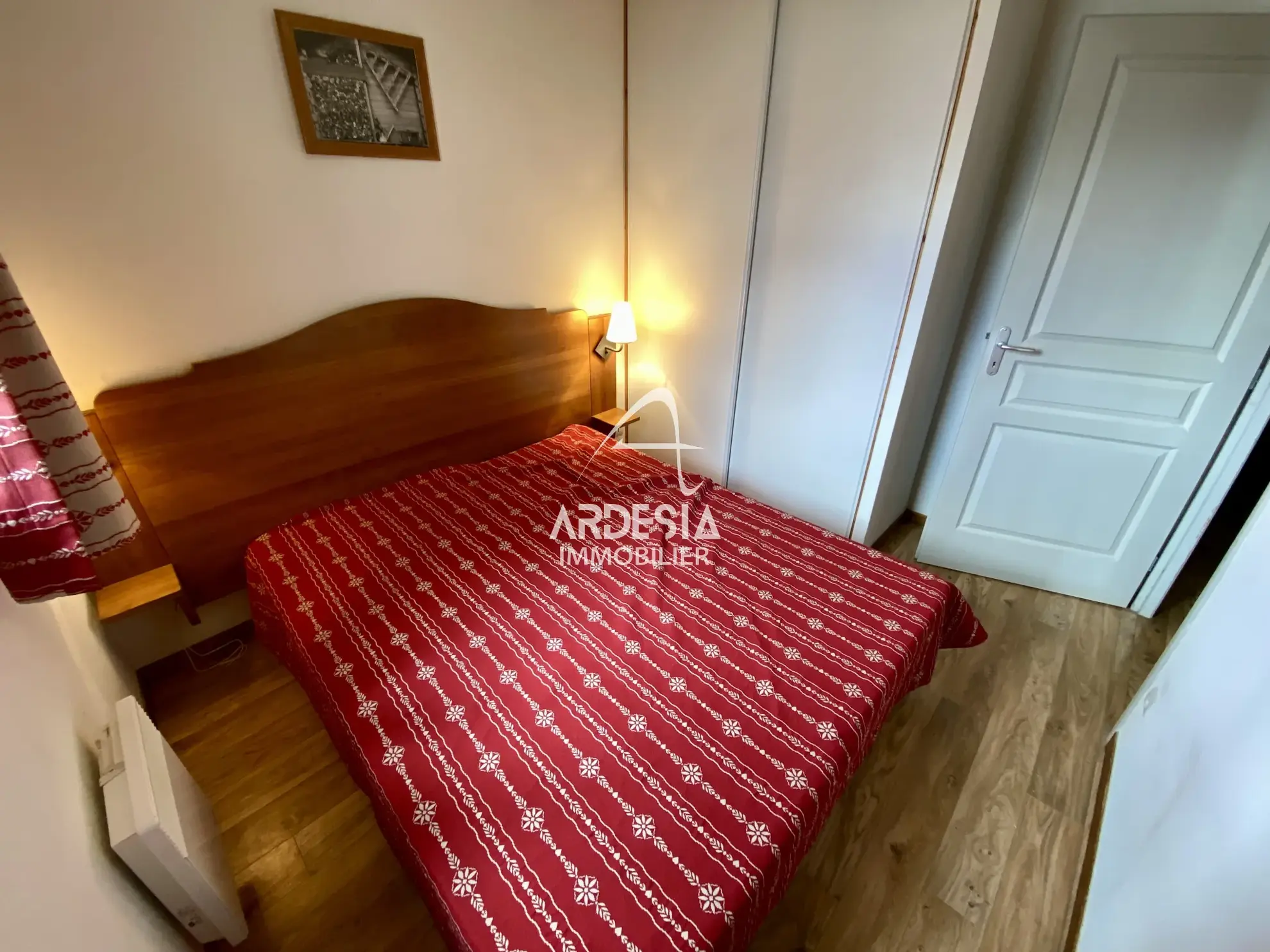 Appartement T2 cabine à vendre à Albiez Montrond, station de ski, vue sur Arves 
