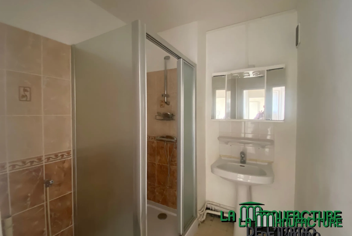 Appartement F3 lumineux à Saint-Étienne avec balcon, cave et parking collectif 