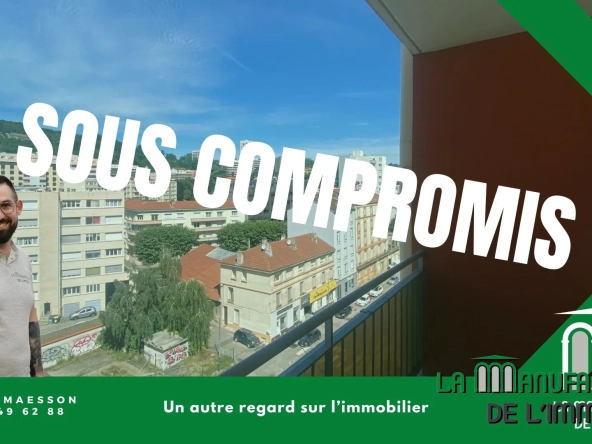 Appartement F3 lumineux à Saint-Étienne avec balcon, cave et parking collectif