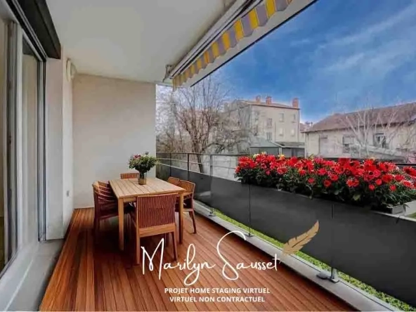 Bel appartement T4 avec terrasse et garage à Villeurbanne - Résidence récente