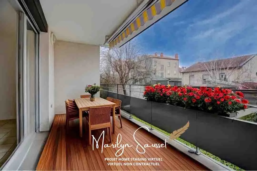 Bel appartement T4 avec terrasse et garage à Villeurbanne - Résidence récente 