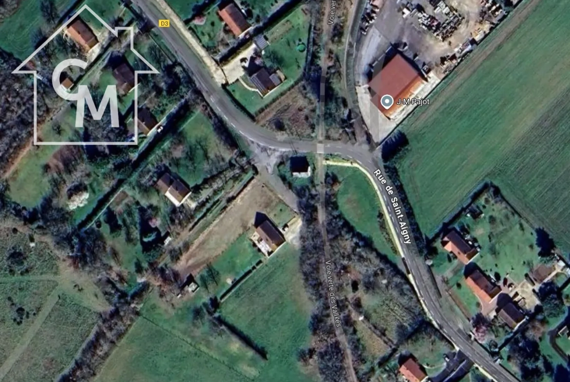 Terrain constructible de 1332 m² à Le Blanc en zone UB et A 