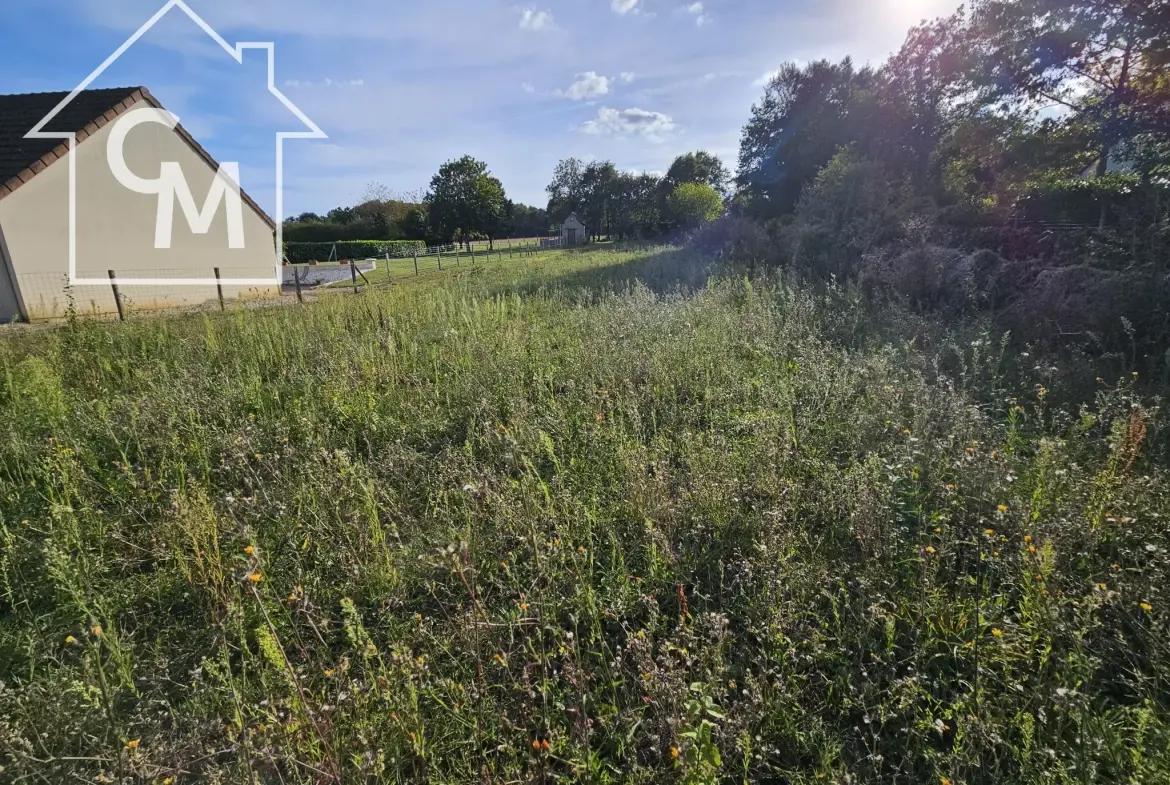 Terrain constructible de 1332 m² à Le Blanc en zone UB et A 
