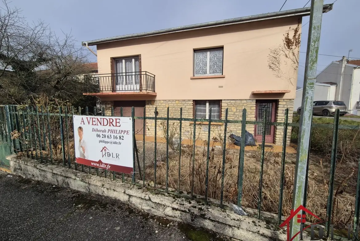 Maison familiale à rénover à Saint-Dizier – 87m² avec jardin 