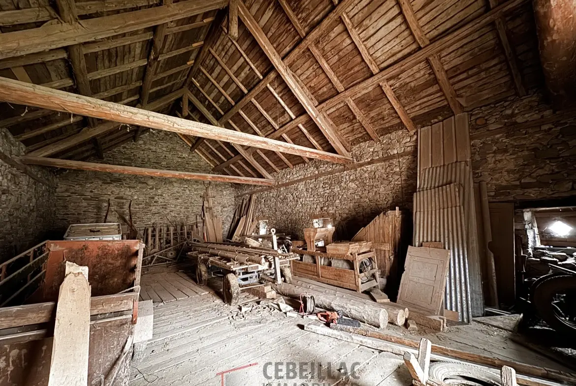Corps de ferme à rénover à Lastic - 454 m² de terrain, potentiel immobilier 