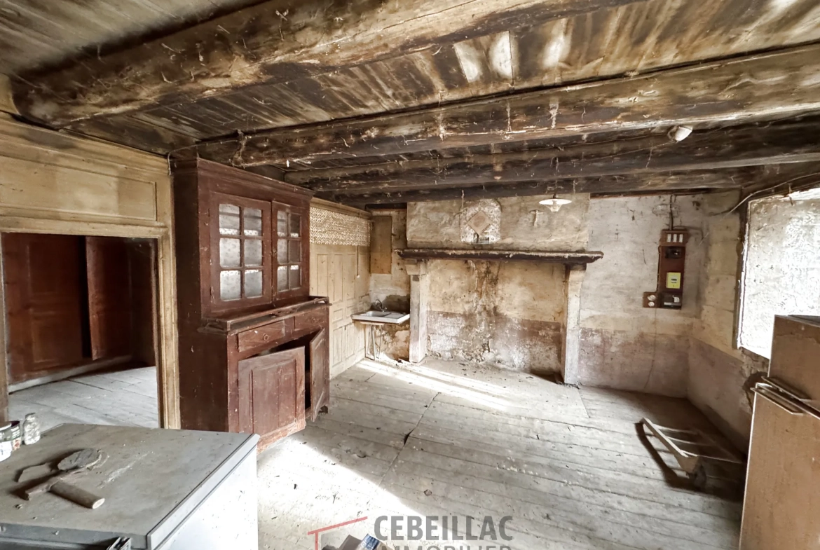 Corps de ferme à rénover à Lastic - 454 m² de terrain, potentiel immobilier 