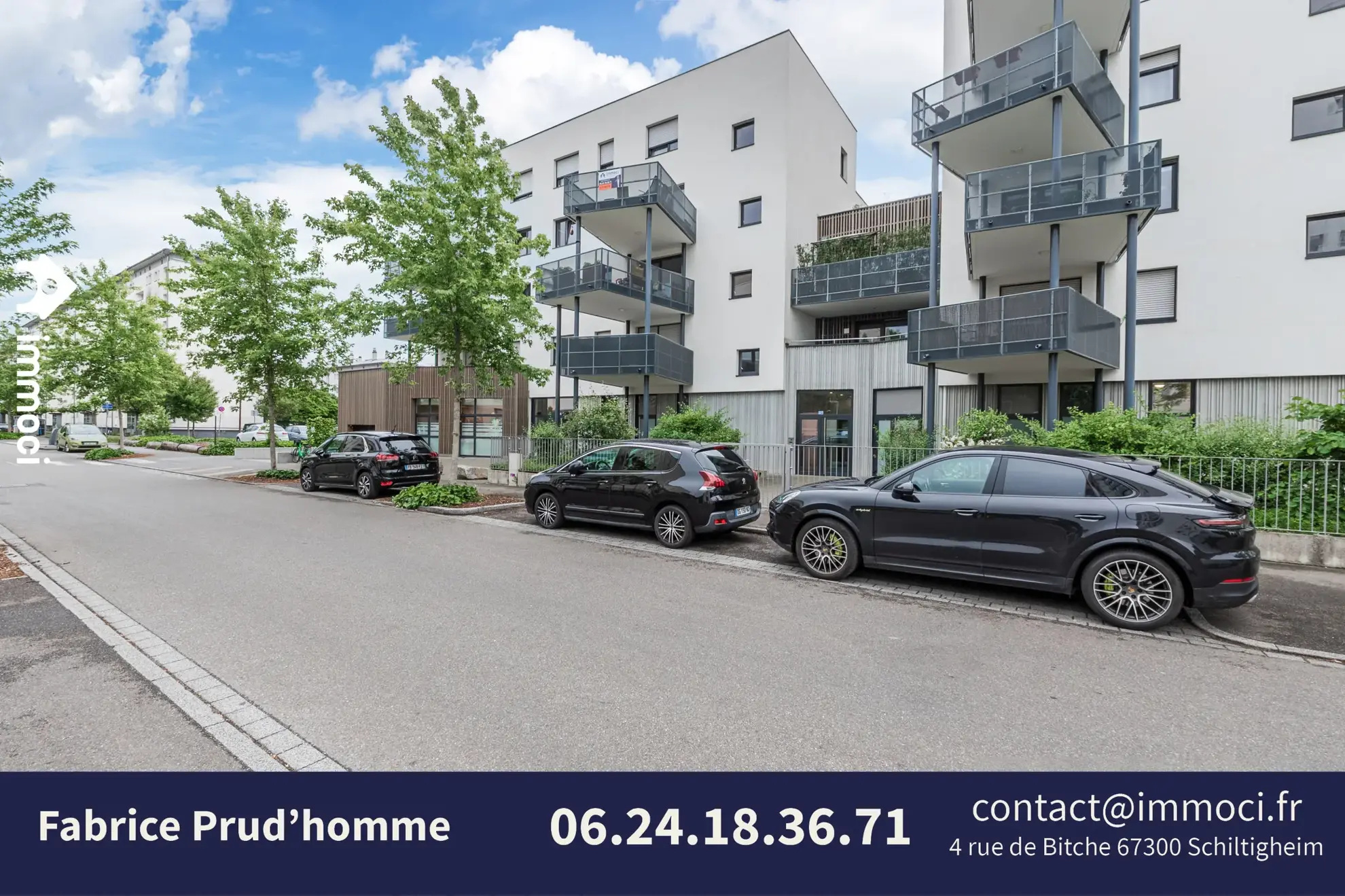 Appartement 3 pièces de 66 m² avec terrasse, cave et garage à Strasbourg 