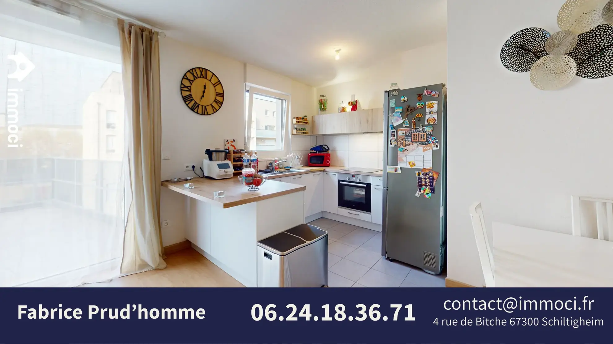 Appartement 3 pièces de 66 m² avec terrasse, cave et garage à Strasbourg 