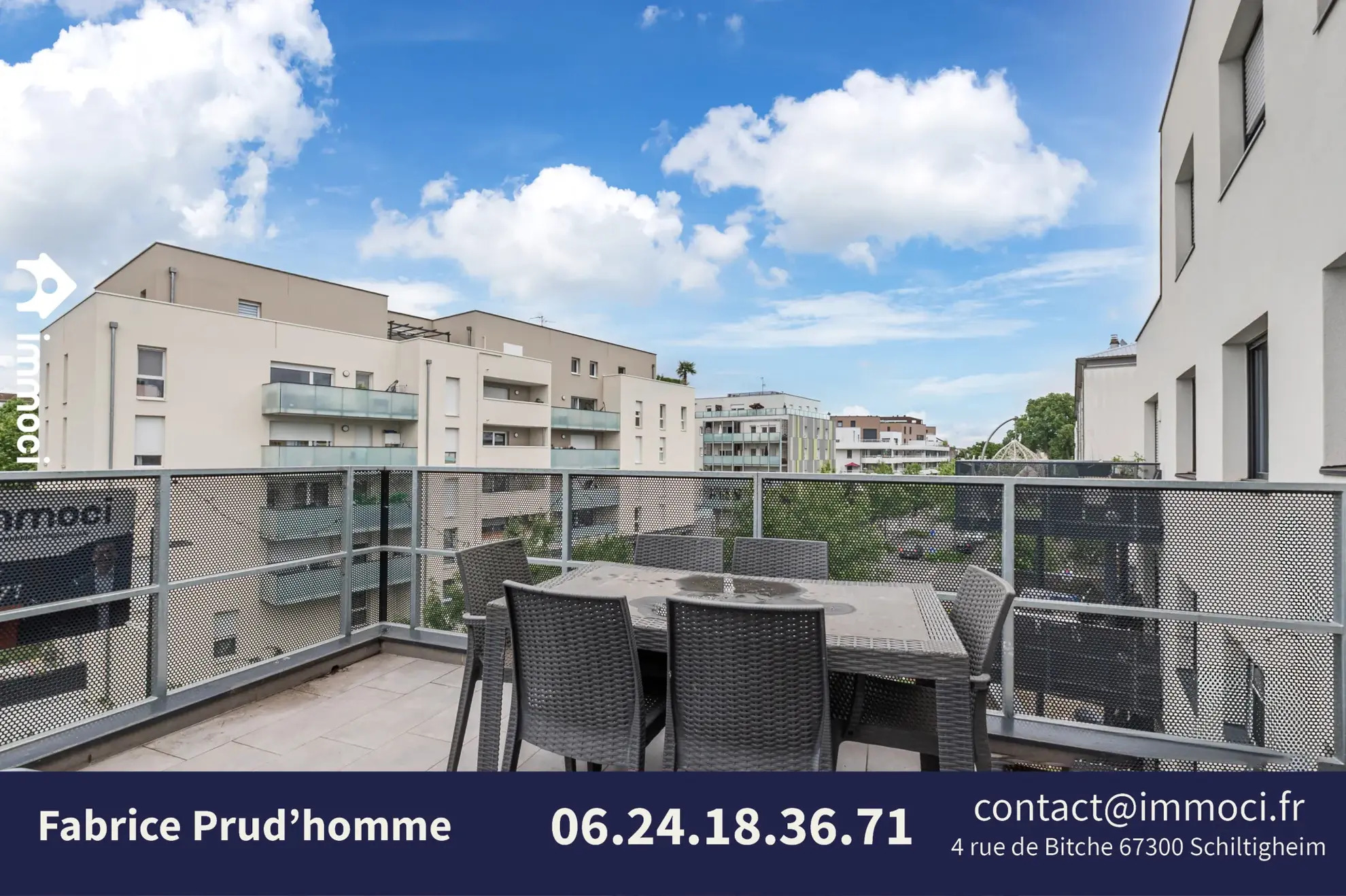Appartement 3 pièces de 66 m² avec terrasse, cave et garage à Strasbourg 
