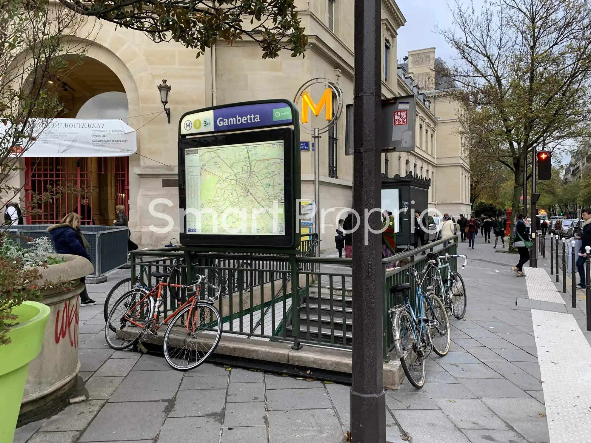 Appartement de 37 m² au dernier étage dans le 20e arrondissement de Paris 