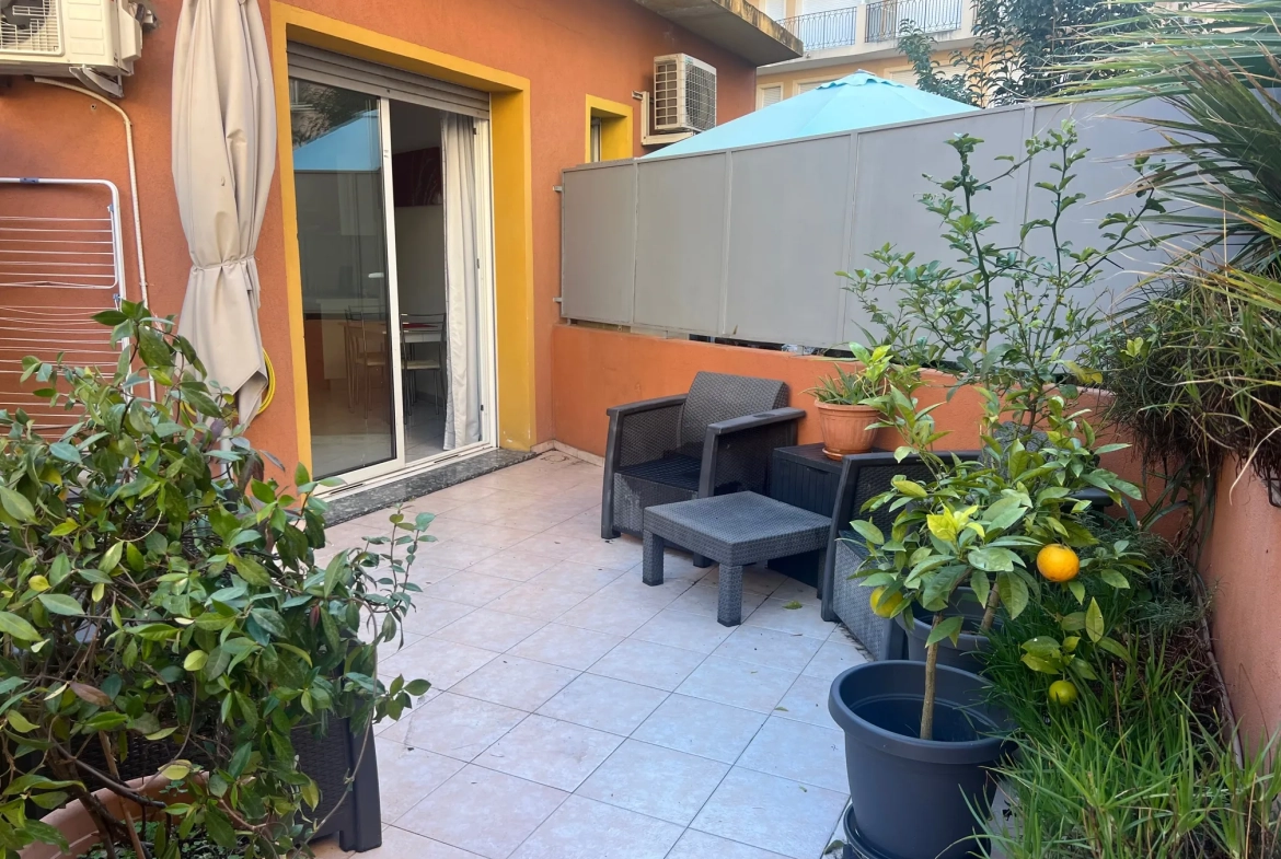 Studio à vendre à Menton avec terrasse et parking privé - Cours du Centenaire 