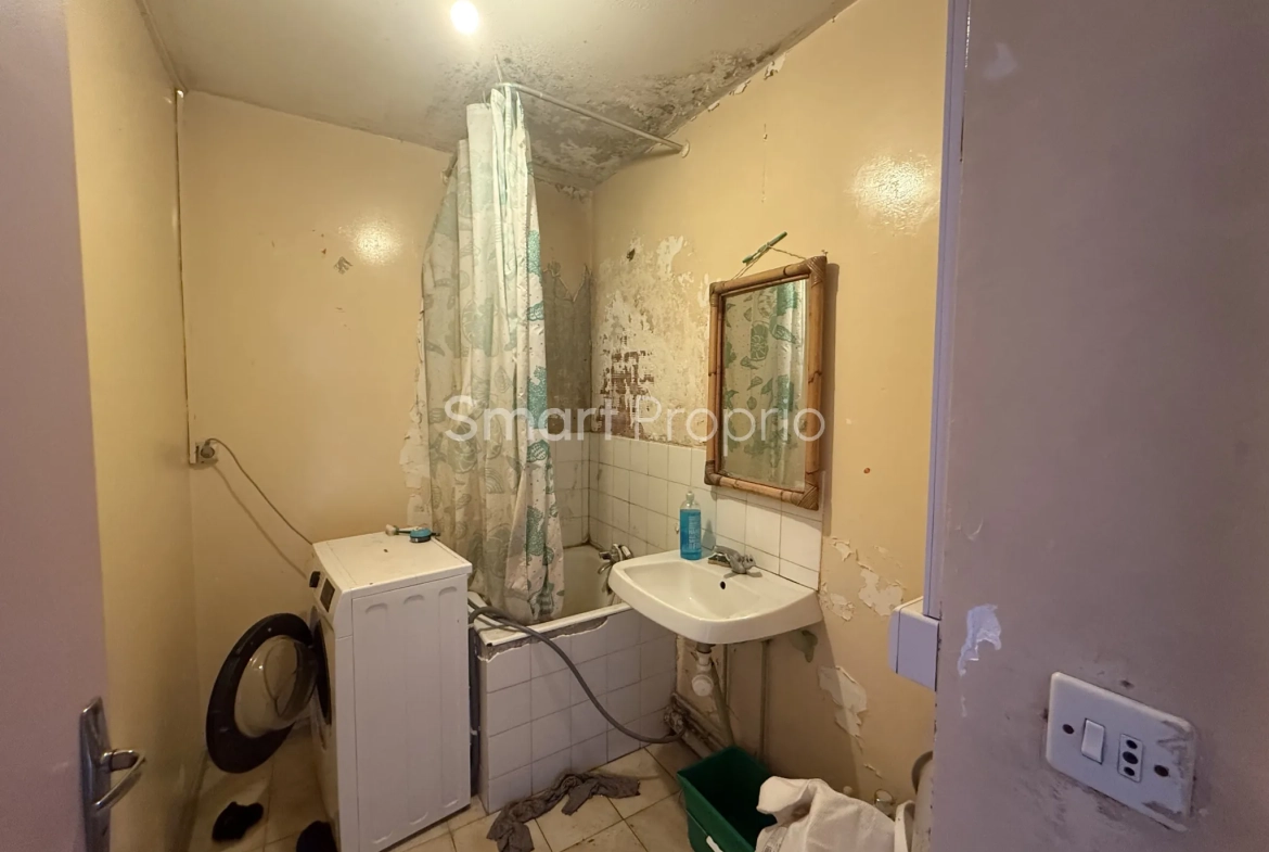 Appartement T4 à rénover à Carbon Blanc avec cave et parking 