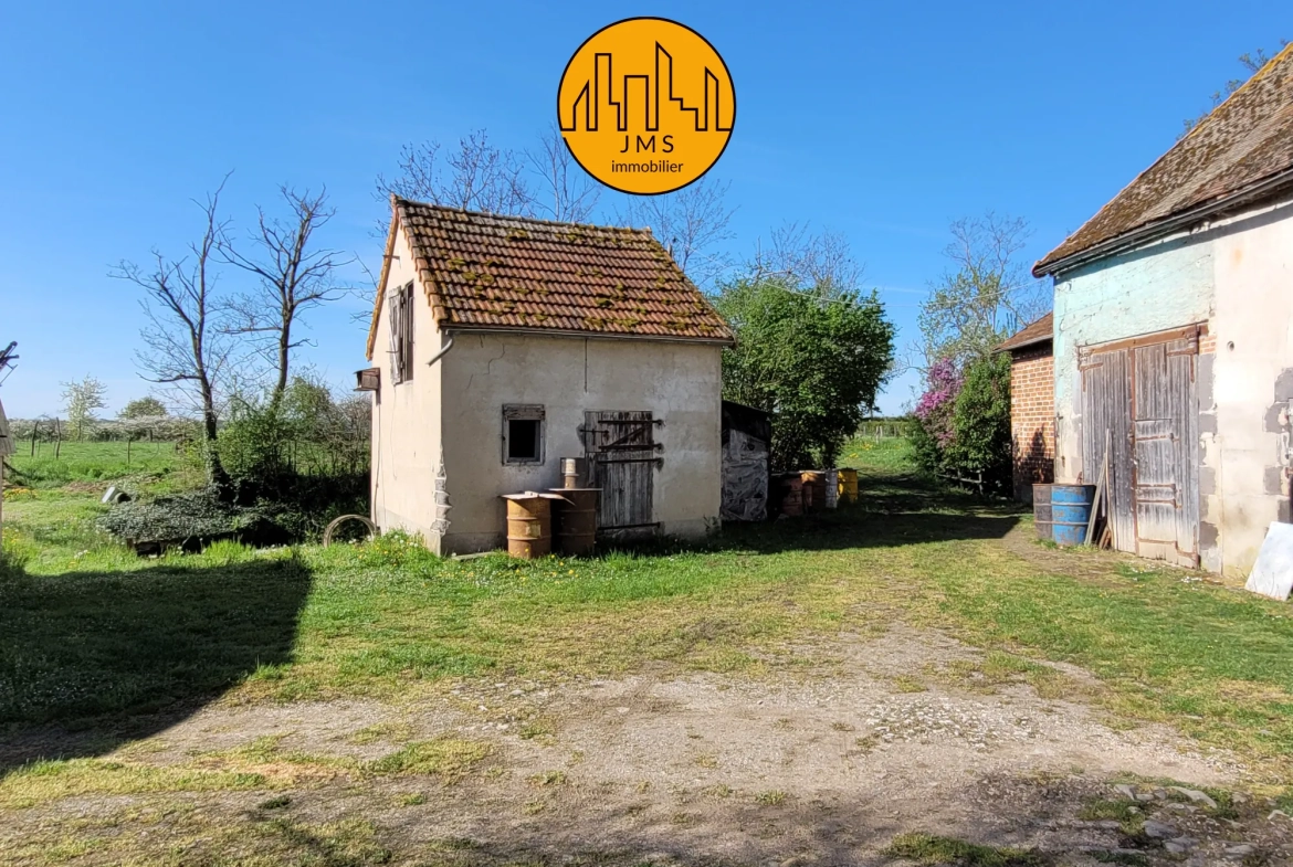 Longère à vendre avec grand potentiel sur 1,1 hectare proche Saint Pourçain et Bransat 