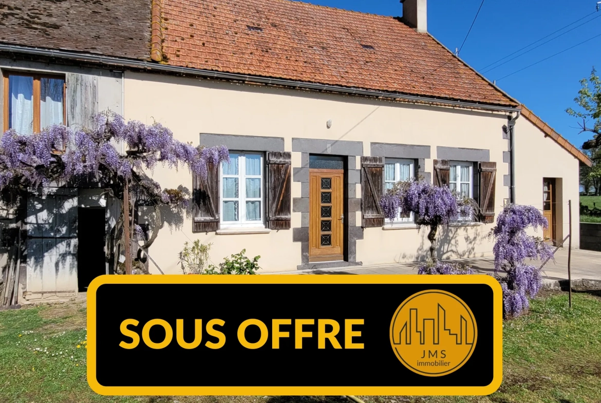 Longère à vendre avec grand potentiel sur 1,1 hectare proche Saint Pourçain et Bransat 