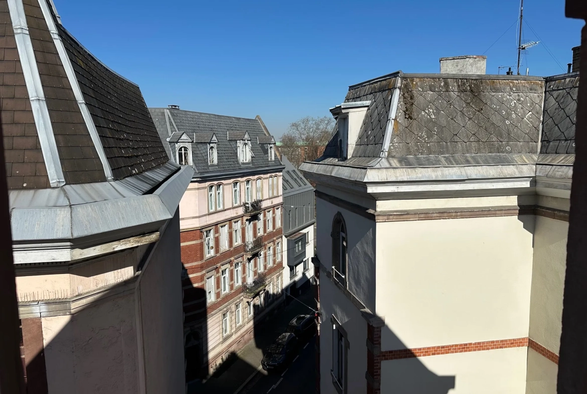Appartement duplex moderne de 3 pièces à Strasbourg, dernier étage, proche tram et place de la République 