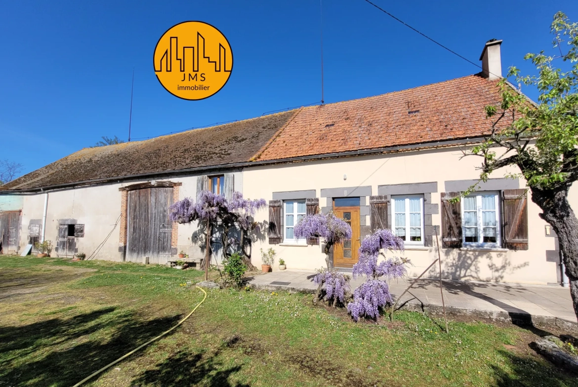 Longère à vendre avec grand potentiel sur 1,1 hectare proche Saint Pourçain et Bransat 