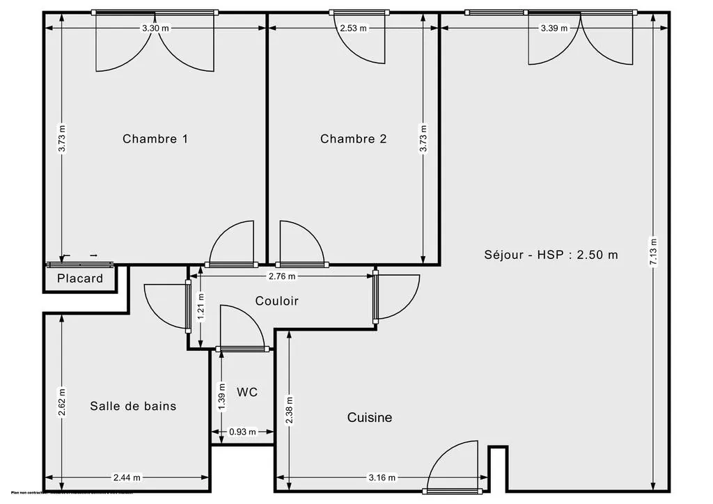 Appartement T3 sécurisé à Choisy-le-Roi avec parking et locataire en place 