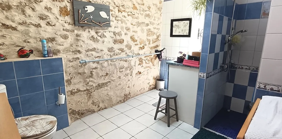 Maison en pierre de 136 m² avec jardin et dépendance à Leogeats 
