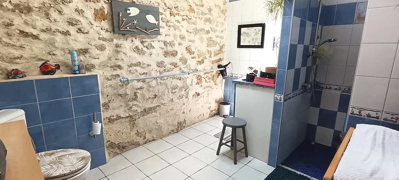 Maison en pierre de 136 m² avec jardin et dépendance à Leogeats 