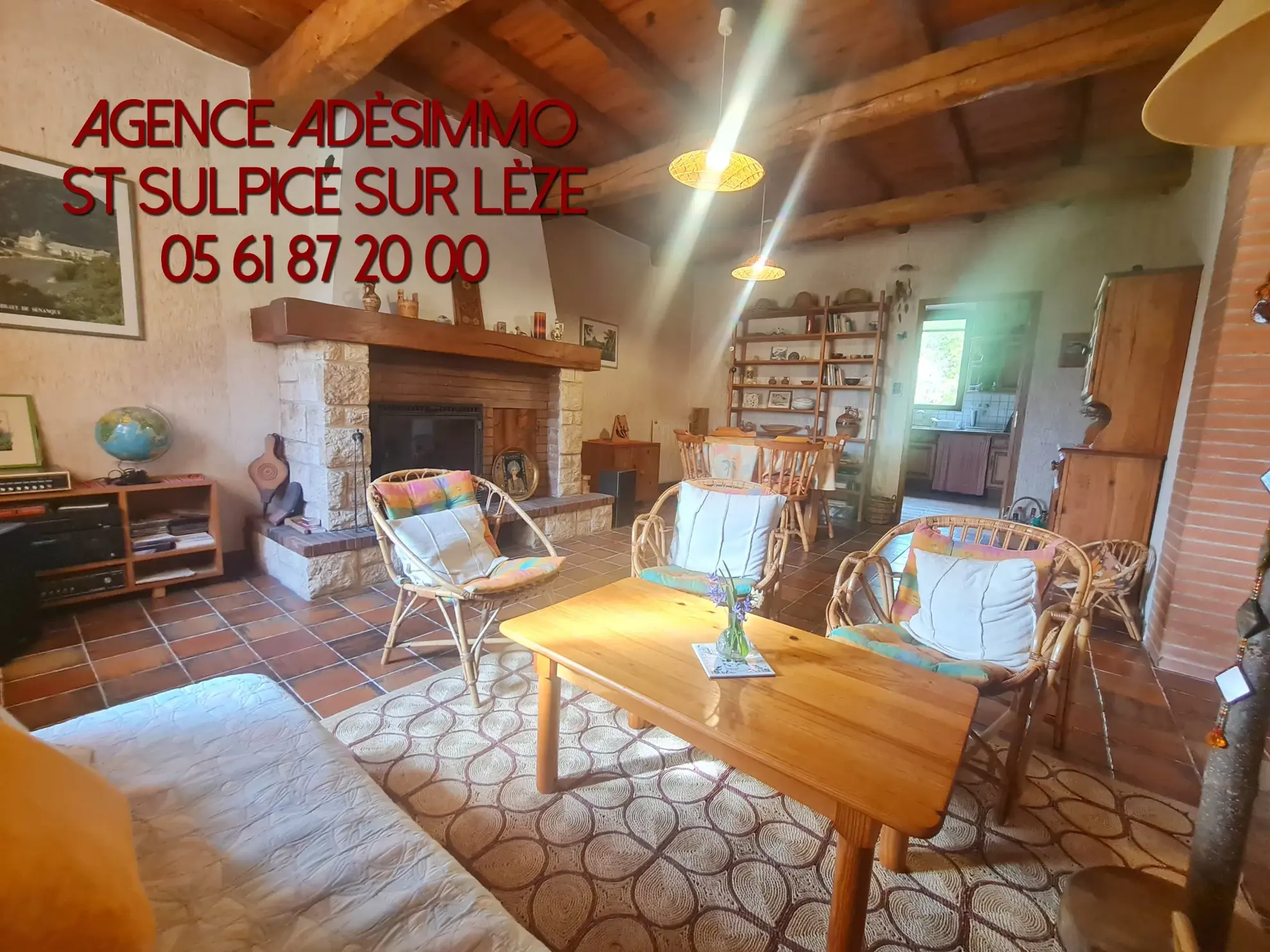 Belle ferme ancienne avec vue Pyrénées, terrain de 6660 m², garage et dépendances près de Toulouse 
