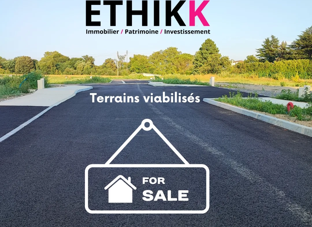 Terrain à bâtir de 553 m² à Tarbes dans un lotissement calme et viabilisé 