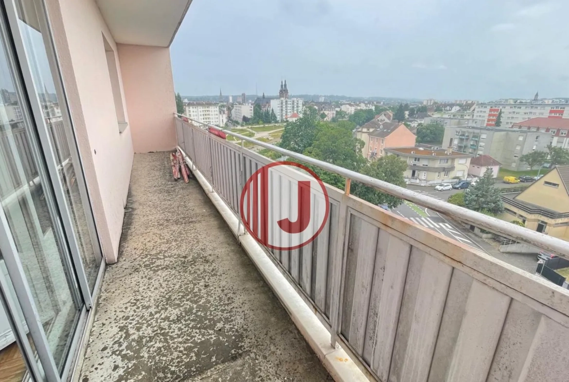 Bel appartement de 3 pièces avec deux balcons à Mulhouse 