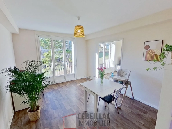 Appartement F4 lumineux de 68m² à vendre dans les hauts de Chanturgue, Clermont-Ferrand