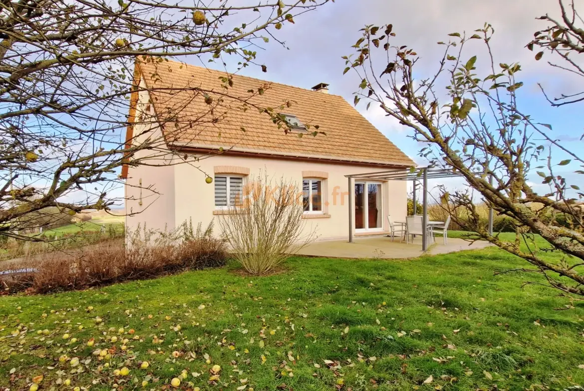 Magnifique pavillon contemporain avec 4 chambres et sous-sol complet à Elbeuf en Bray 