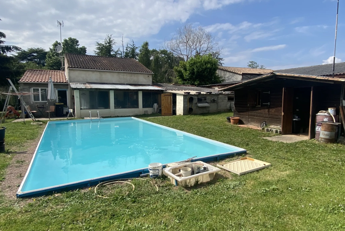 Maison 102 m² avec piscine à vendre près de La Réole et Marmande 