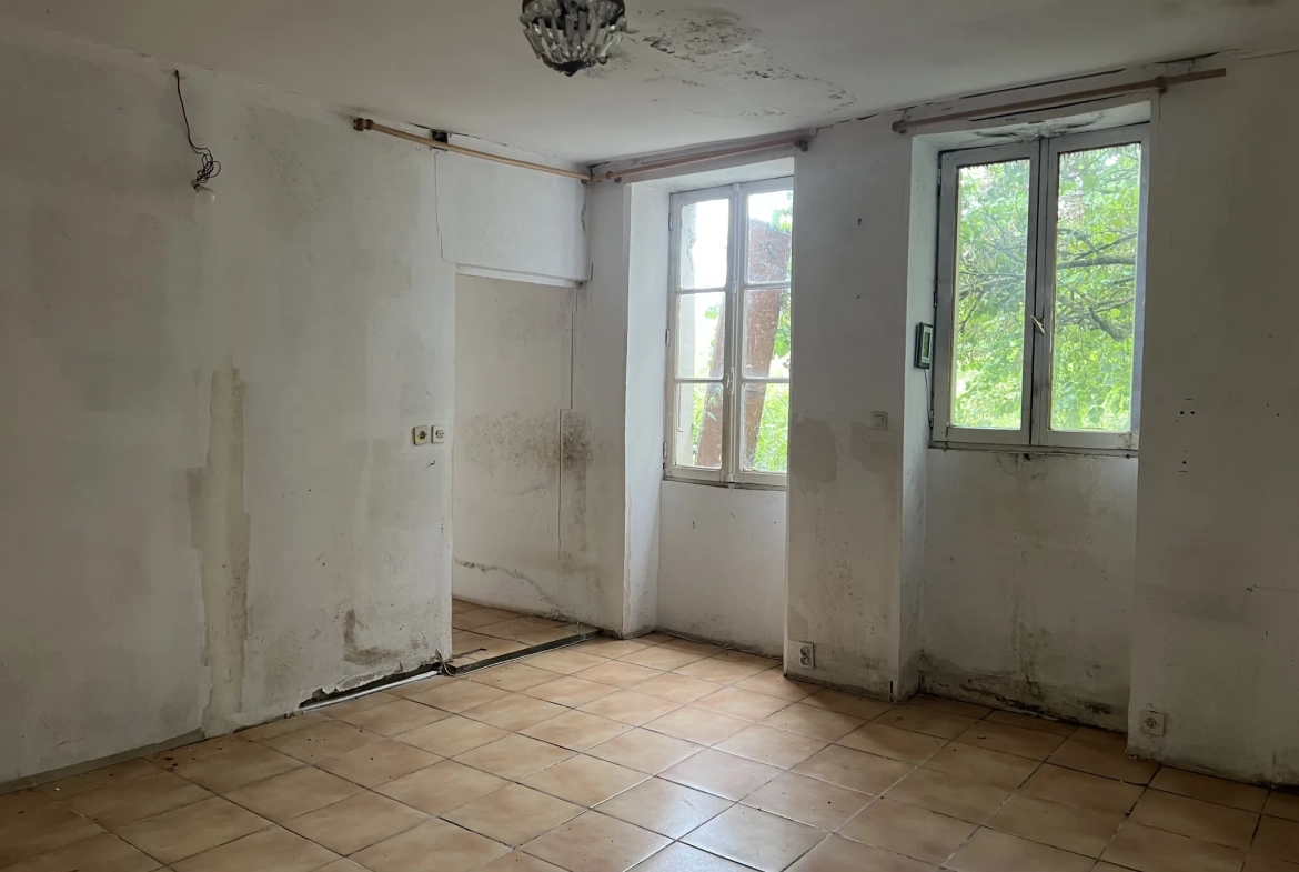 Maison ancienne en pierre à rénover avec grand terrain à Saint-Jean-d'Hermine 