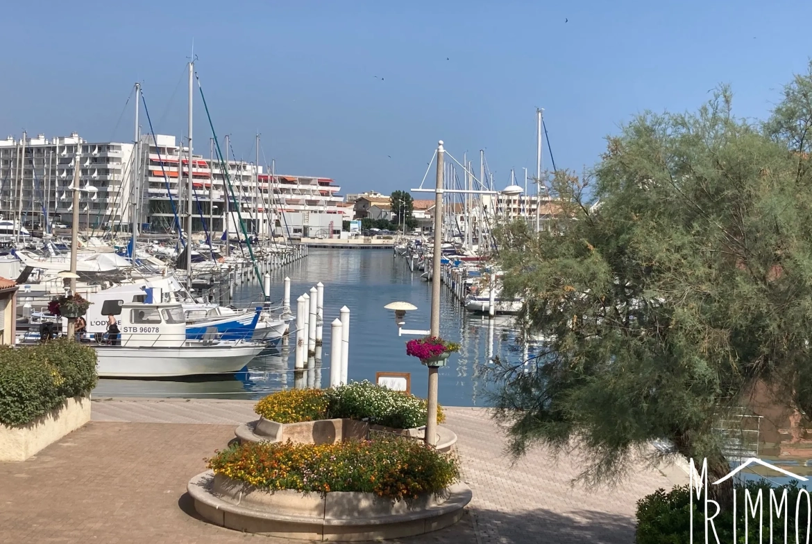 Appartement T3 avec vue port à Carnon - Dernier étage et mezzanine 