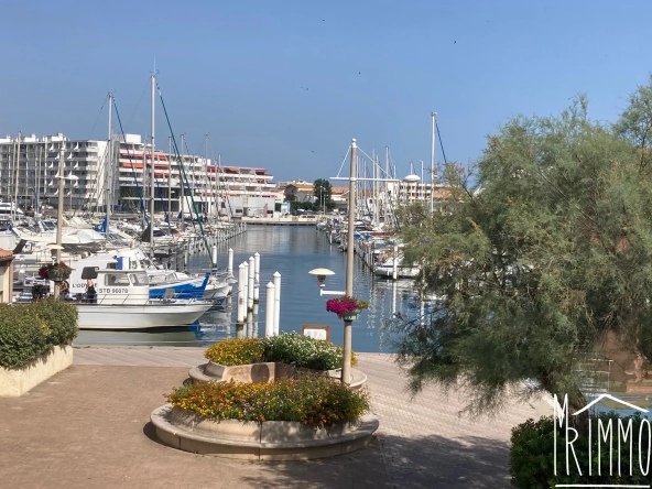 Appartement T3 avec vue port à Carnon - Dernier étage et mezzanine