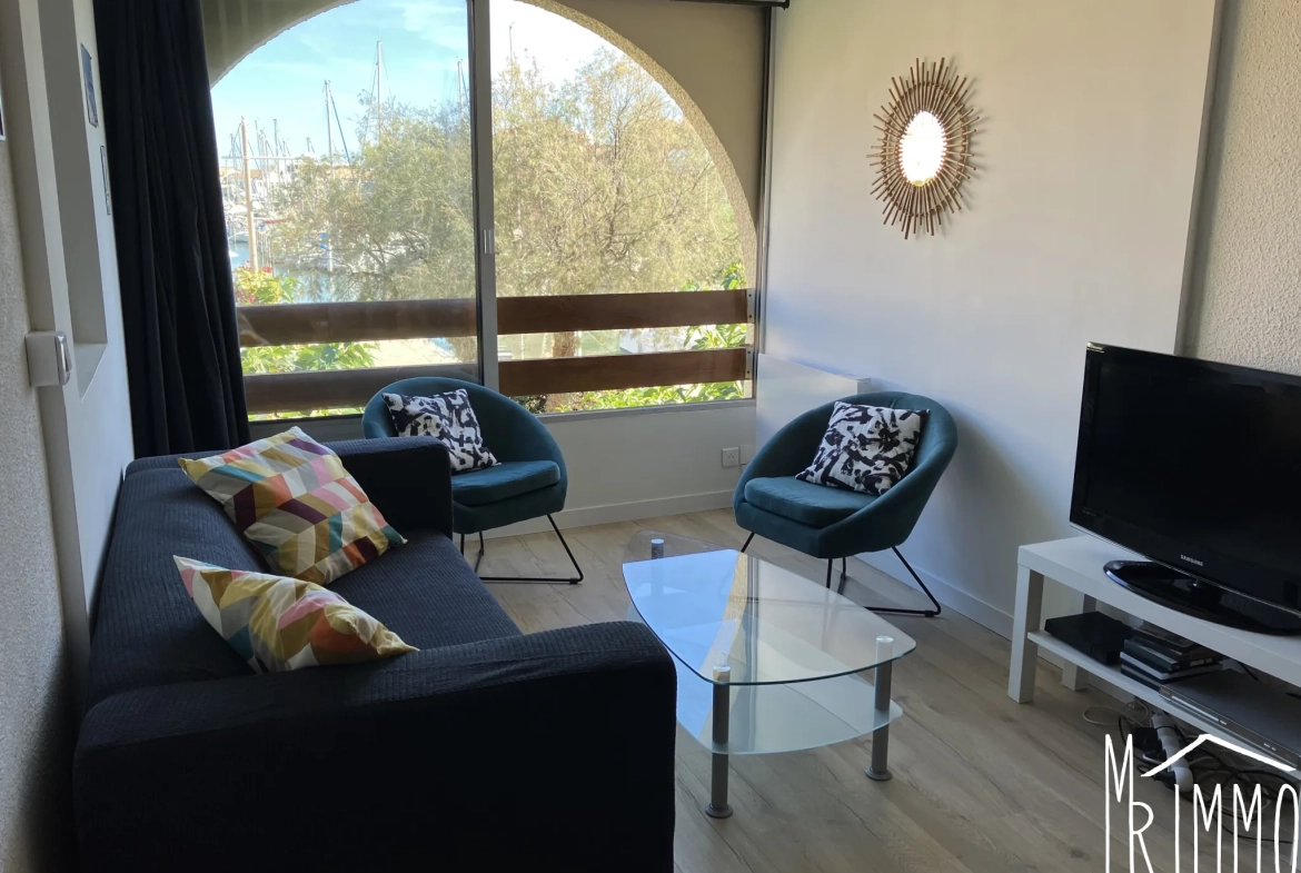 Appartement T3 avec vue port à Carnon - Dernier étage et mezzanine 