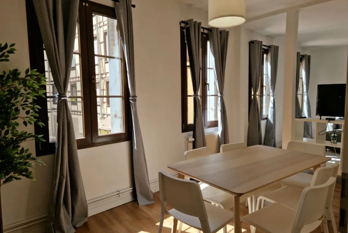 Appartement 3 pièces rénové avec cave au cœur de Strasbourg 